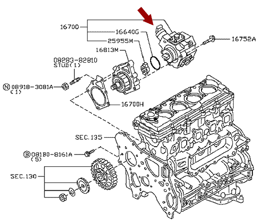 Клапан редукционный ТНВД NISSAN CABSTAR (Ниссан Кабстар) F24, дв. ZD30DDTI, BOSCH