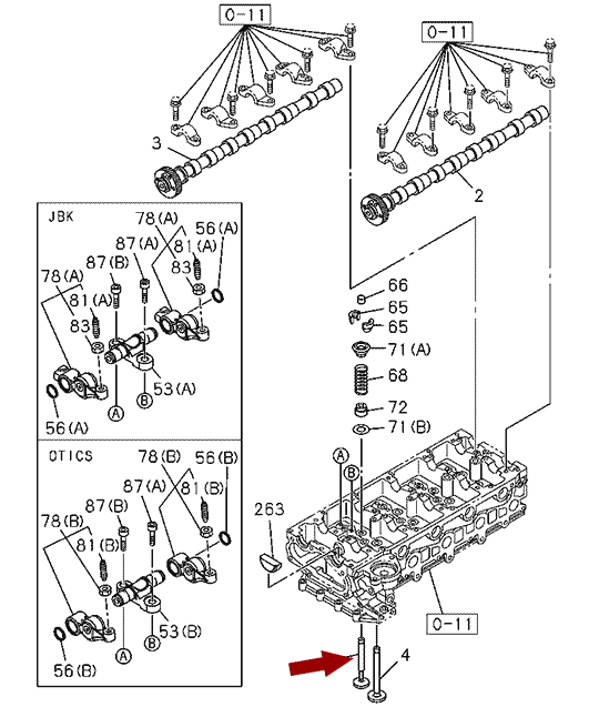 Клапан выпускной isuzu NLR85/NMR85 дв. 4JJ1T autowelt, 8980169741