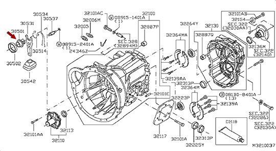 Муфта выжимного подшипника сцепления NISSAN CABSTAR (Ниссан Кабстар) F24, дв. ZD30DDTI, 30501MB900 Муфта выжимного подшипника сцепления NISSAN CABSTAR (Ниссан Кабстар) F24, дв. ZD30DDTI, 30501MB900