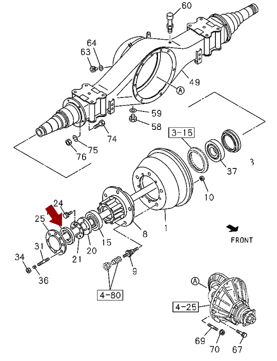 Сальник задней ступицы наружный ISUZU (ИСУЗУ) NMR85/NLR85, MUSASHI, Japan, 8943363152 На схеме показан сальник задней ступицы наружный ISUZU (ИСУЗУ) NMR85/NLR85, MUSASHI, Japan, 8943363152