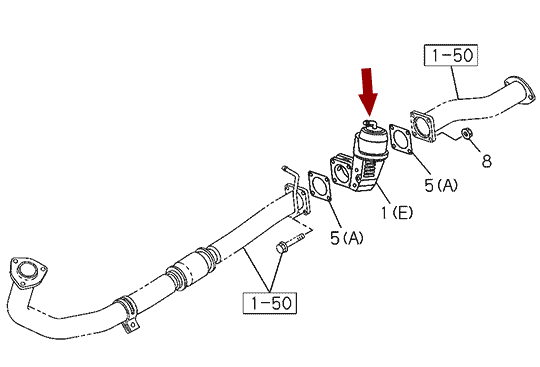ВАКУУМНЫЙ ЦИЛИНДР УПРАВЛЕНИЯ ЗАСЛОНКИ ГОРНОГО ТОРМОЗА ISUZU NQR75/71/NPR75, 8972579160/8980566730